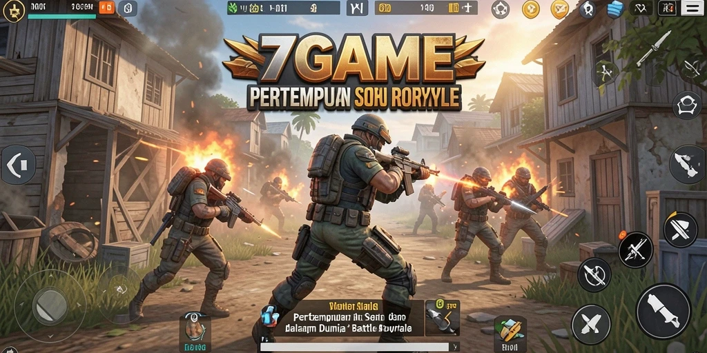 Tampilan gameplay seru dalam 7GAME Battle Royale.