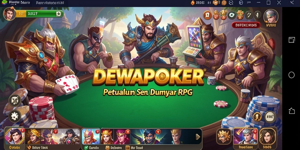 Tampilan menarik dari gameplay RPG DEWAPOKER yang penuh aksi.