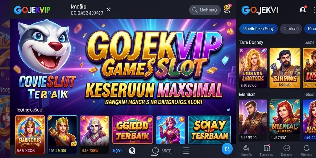 Tampilan menarik dari gameplay Slot GOJEKVIP.