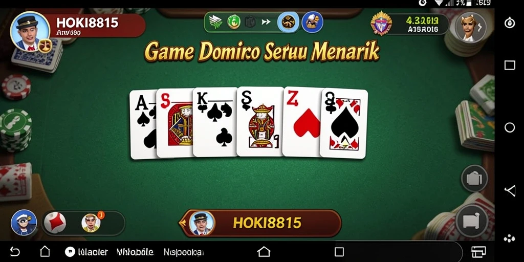 Tampilan gameplay HOKI8815 yang mendebarkan saat bermain Domino.