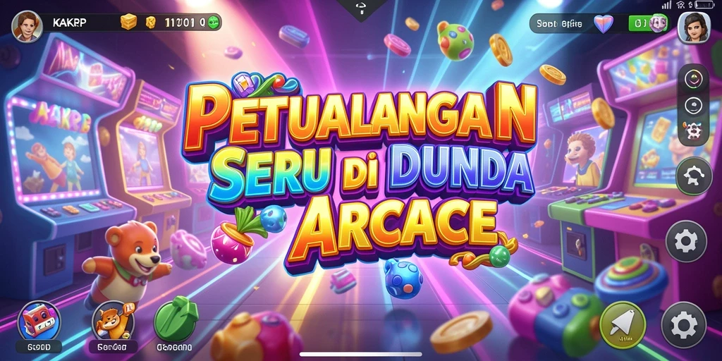 Screenshot utama KAKRP menampilkan gameplay seru dengan karakter lucu dan tantangan menarik.
