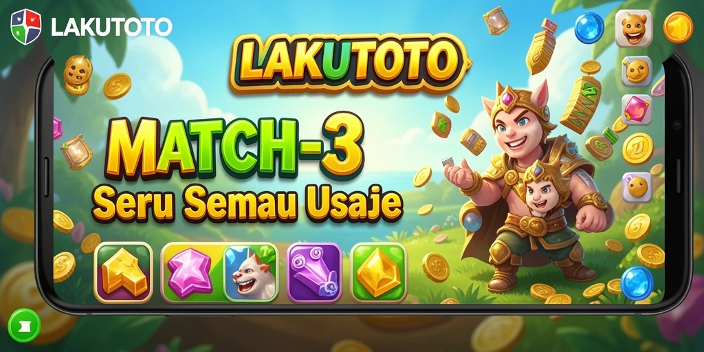 Tampilan gameplay LAKUTOTO yang seru dan penuh warna.