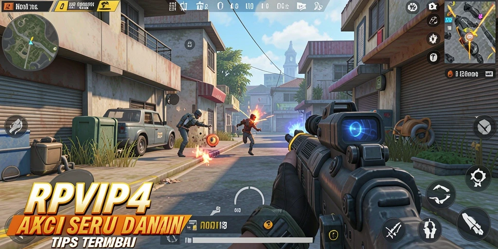 Tampilan gameplay yang mendebarkan dari RPVIP4 saat pertempuran berlangsung.