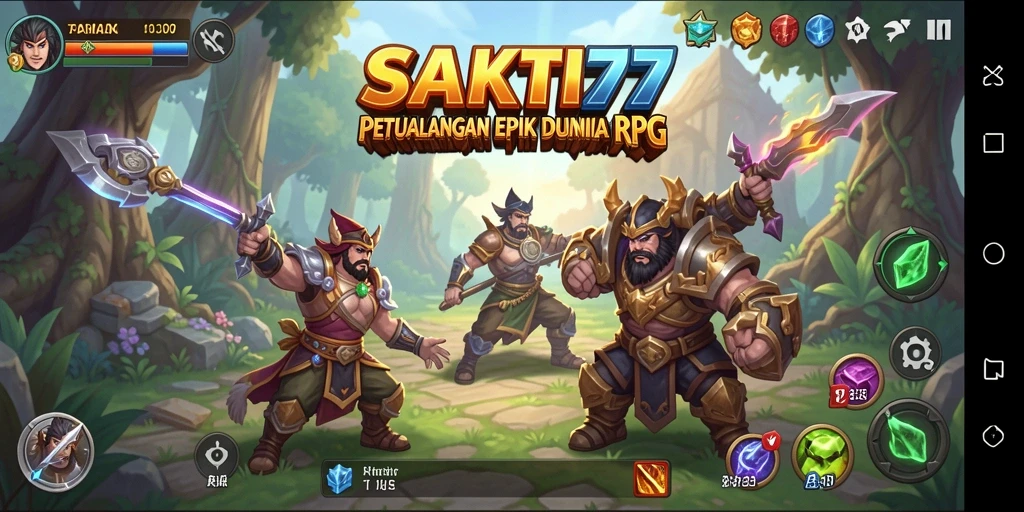 Tangkapan layar gameplay SAKTI77 dengan aksi seru dan grafis memukau.