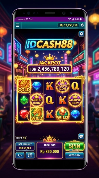 Tampilan antarmuka idcash88 yang ramah pengguna.